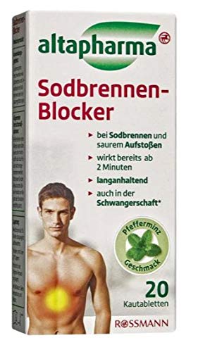 Sodbrennen Blocker - bei Sodbrennen und saurem Aufstoßen - wirkt bereits ab 2 Minuten - langanhaltend