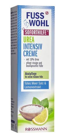 Urea Intensivcreme Soforthilfe* - Fußpflege - mit Meersalz - Akutpflege für extrem trockene Füße - mit 10% Urea - 75 ml