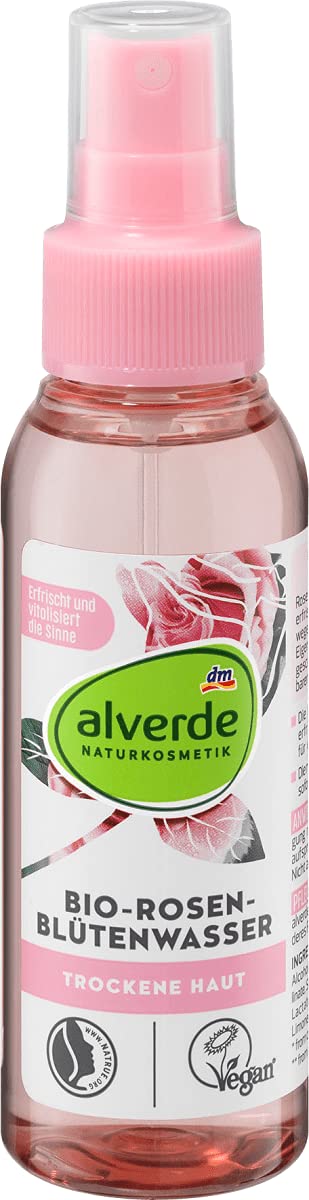 Alverde Naturkosmetik Gesichtsspray Bio-Rosenblütenwasser- 100 ml