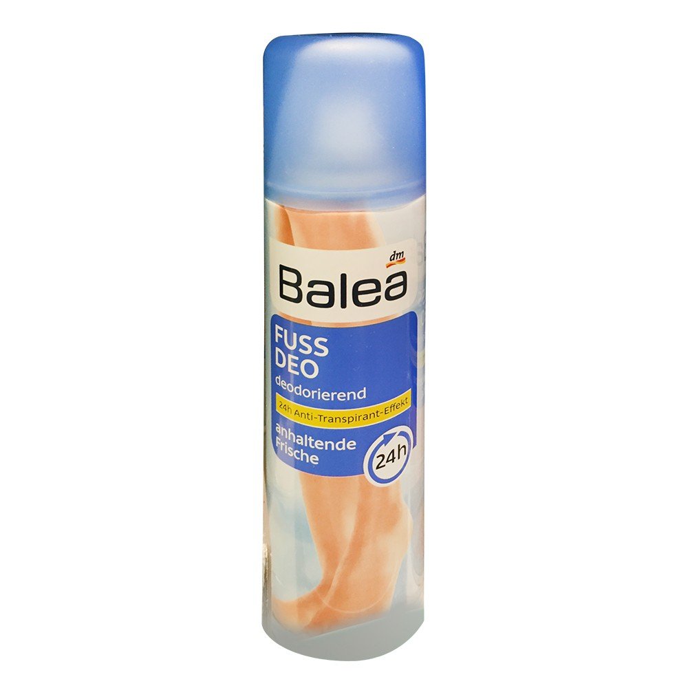 Balea Fußdeo, 24h Anti-Transpirant Effekt, anhaltende Frische (200ml Flasche)
