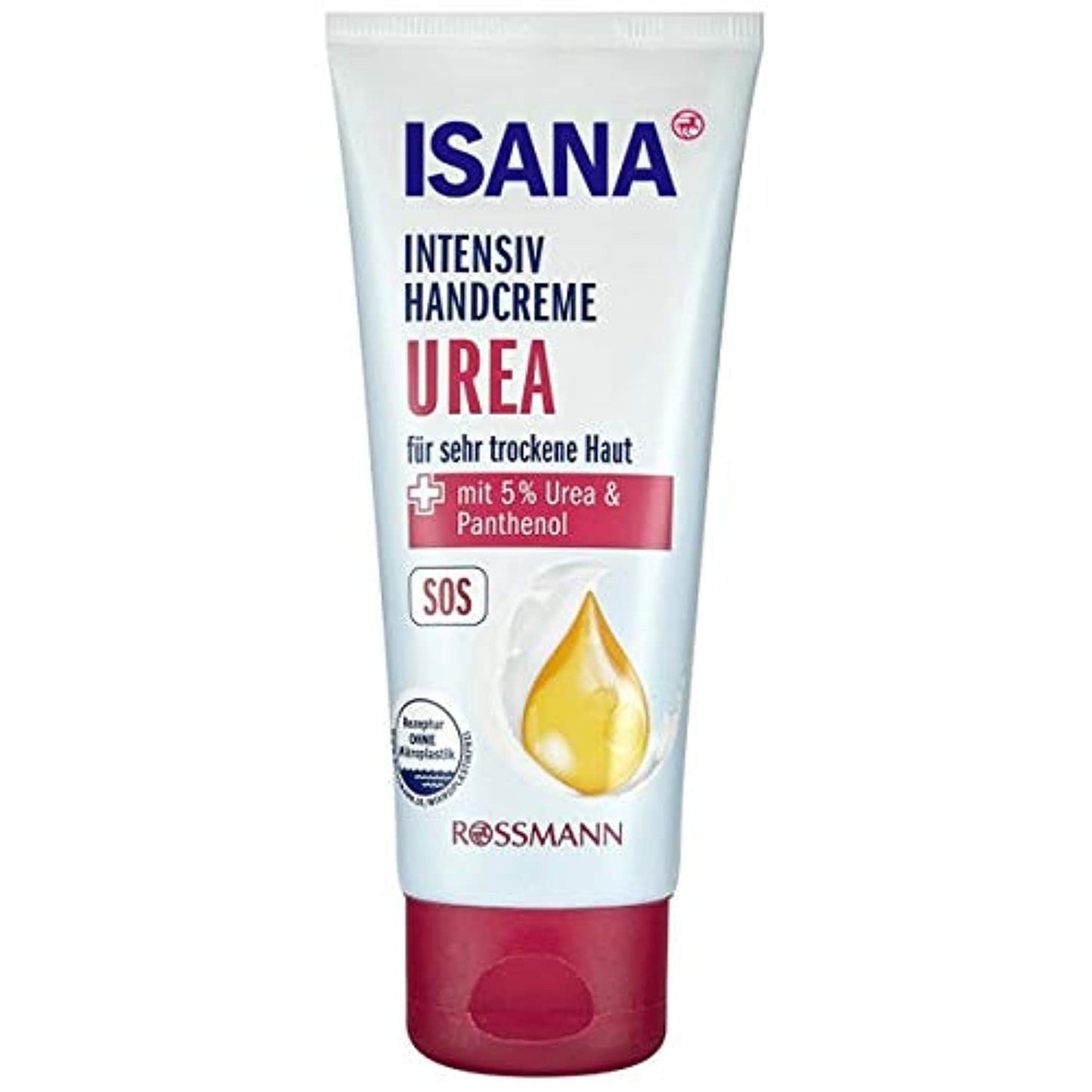 ISANA Intensiv Handcreme Urea -für sehr trockene Haut - mit Urea & Panthenol - 100 mL