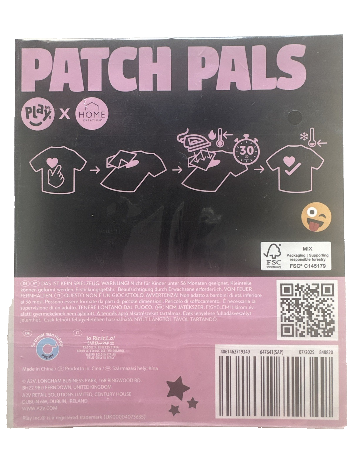 Patch Pals, Bügelbilder Applikation, Patch zum Aufbügeln, Aufnäher, 2er Set, neu