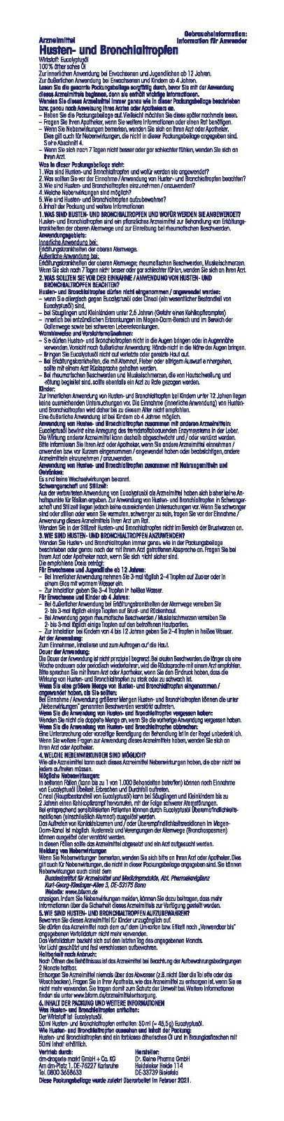 Mivolis Husten- und Bronchialtropfen, 50 ml, neu&ovp