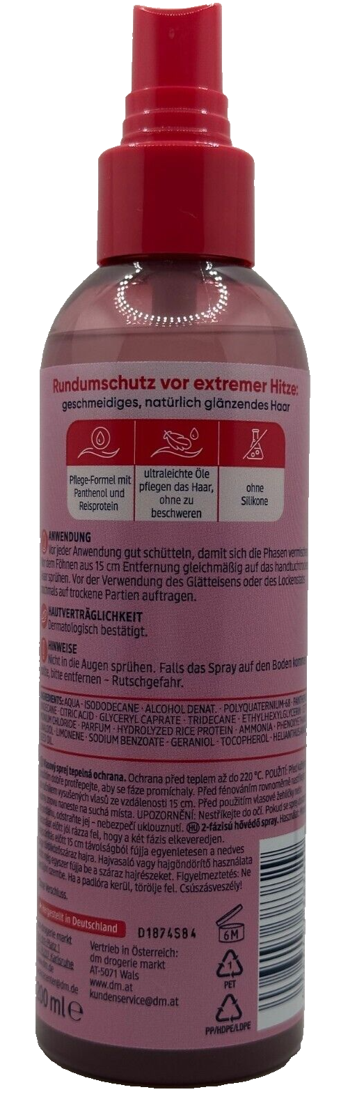 BALEA karstuma aizsardzības sprejs, 2 fāžu, 200 ml