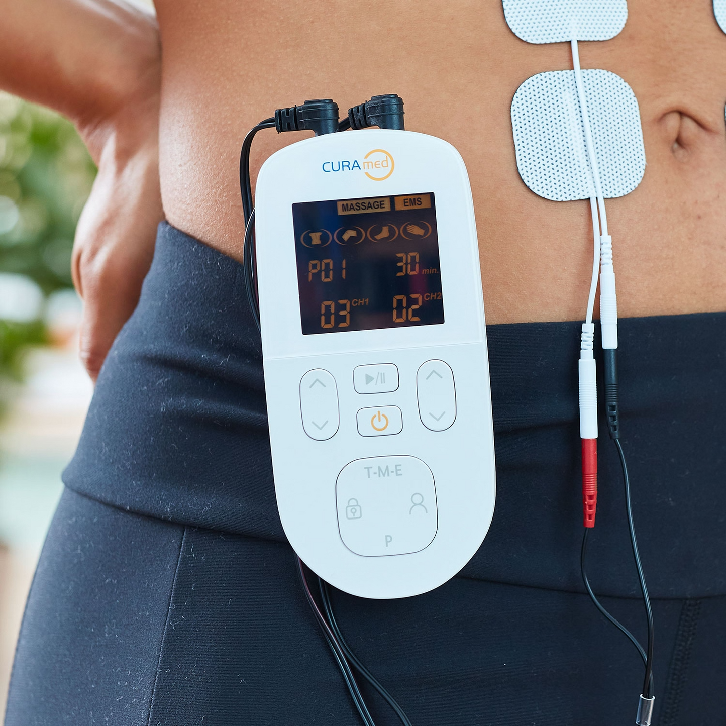 CuraMed TENS-EMS-Massagegerät Tens mit 60 Programmen inkl. Gürtelclip, neu&ovp