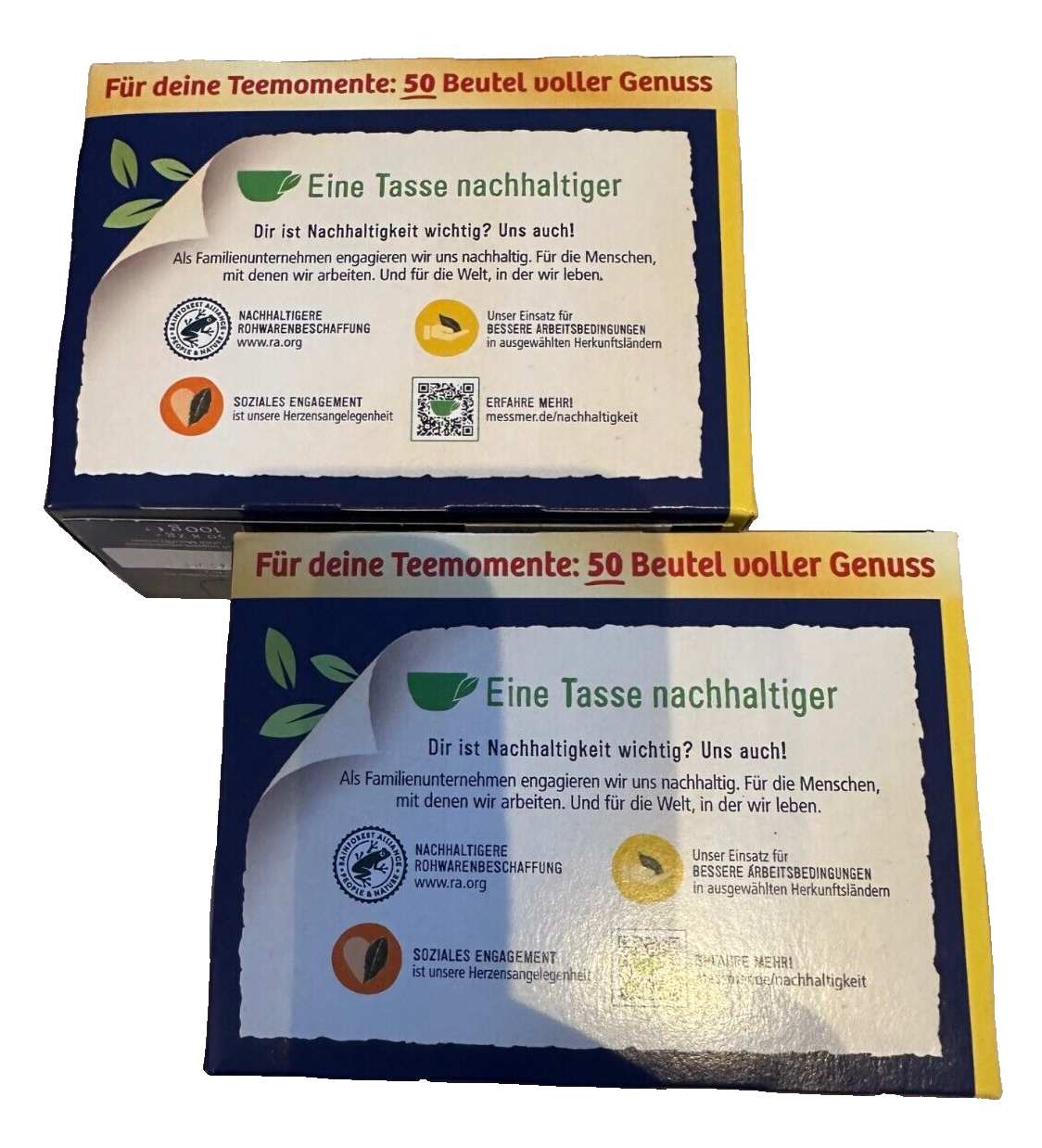 Meßmer Fenchel-Anis-Kümmel Kräutertee, 2x Großpackungen (2x50 Beutel), neu&ovp