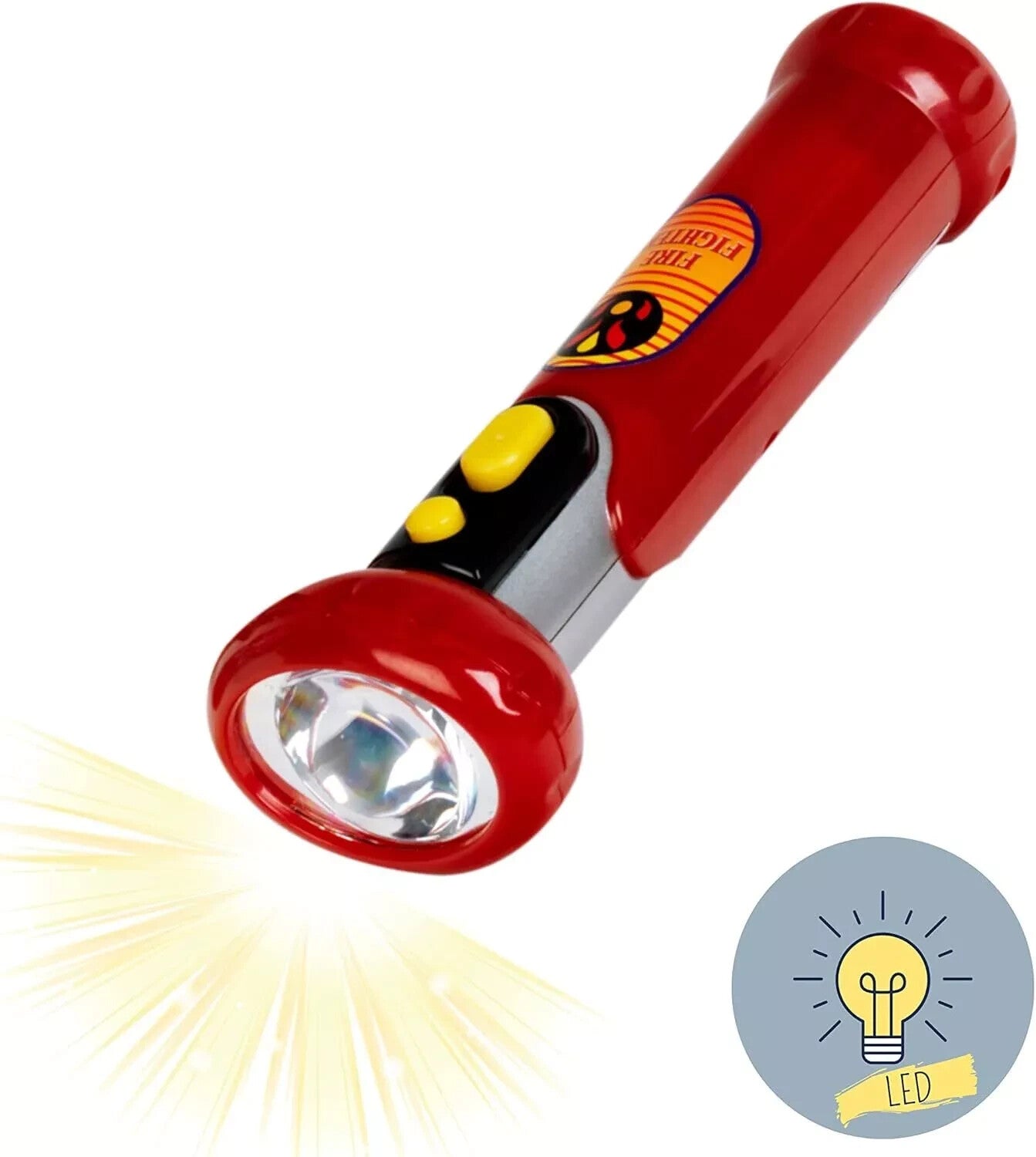 Theo Klein 8928 Feuerwehr-Set, 7-teilig mit Helm, Taschenlampe uvm., neu&ovp