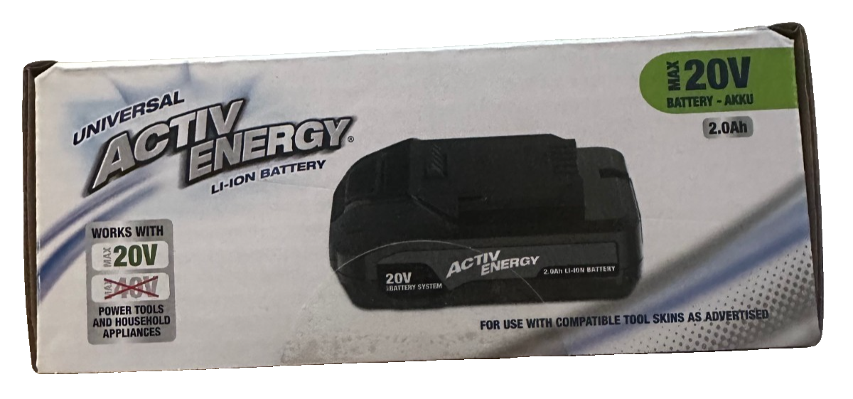 ACTIV ENERGY Akku 20 V, 2 Ah Li-Ion, Kompatibel zu FERREX Geräte, neu&ovp