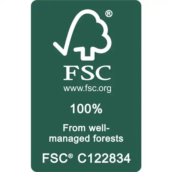 صندوق أدوات المائدة من IDEAS WORLD مصنوع من خشب المطاط، جديد