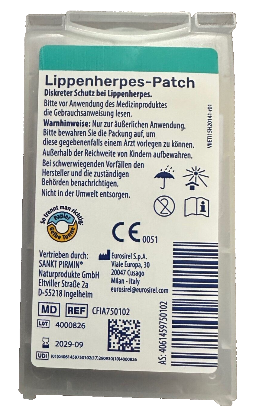 Vitalis Lippenherpes-Patch, Hydrokolloid Technologie, 1x15 St., neu&ovp