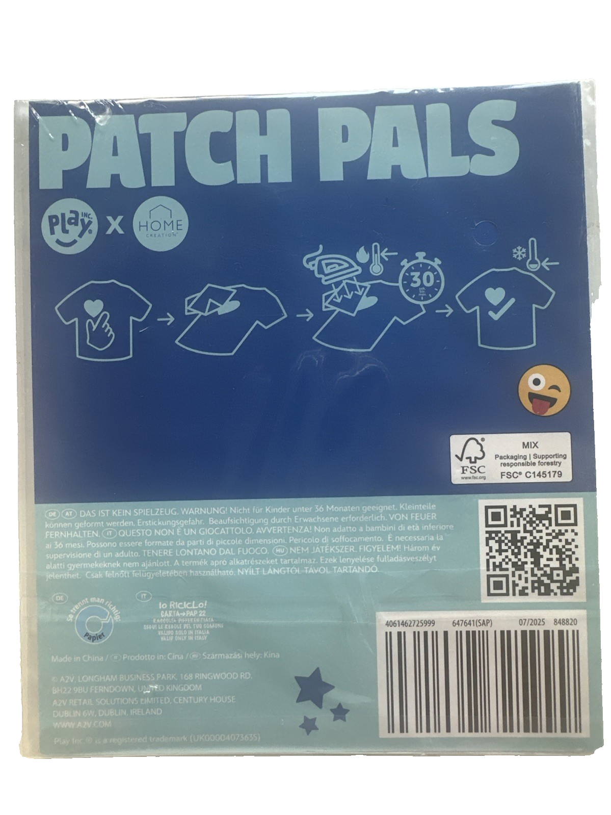 Patch Pals, uzgludināmās aplikācijas, uzgludināmie ielāpi, piešūjamie ielāpi, 2 gabalu komplekts, jauni