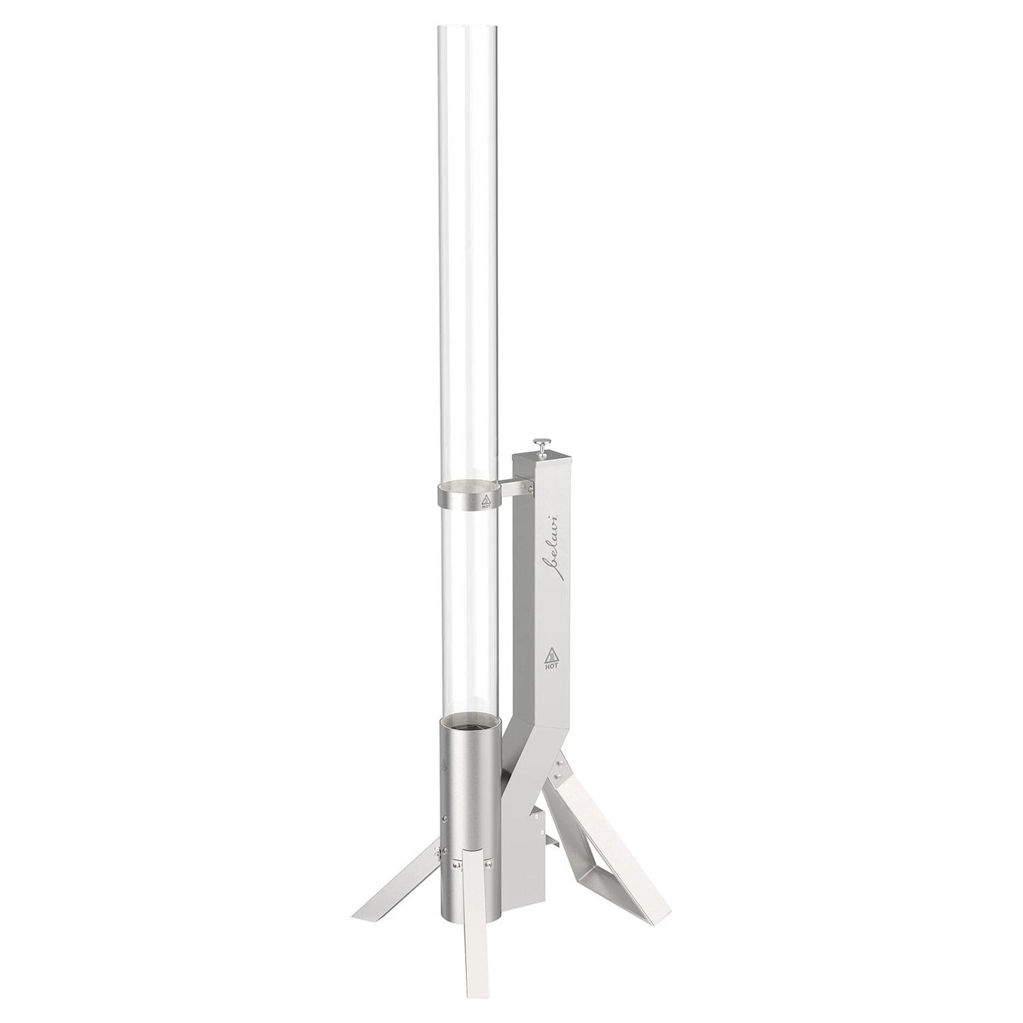 Belavi Ambiente Feuerrohr Feuersäule, Edelstahl, Sicherheitsglas, neu&ovp