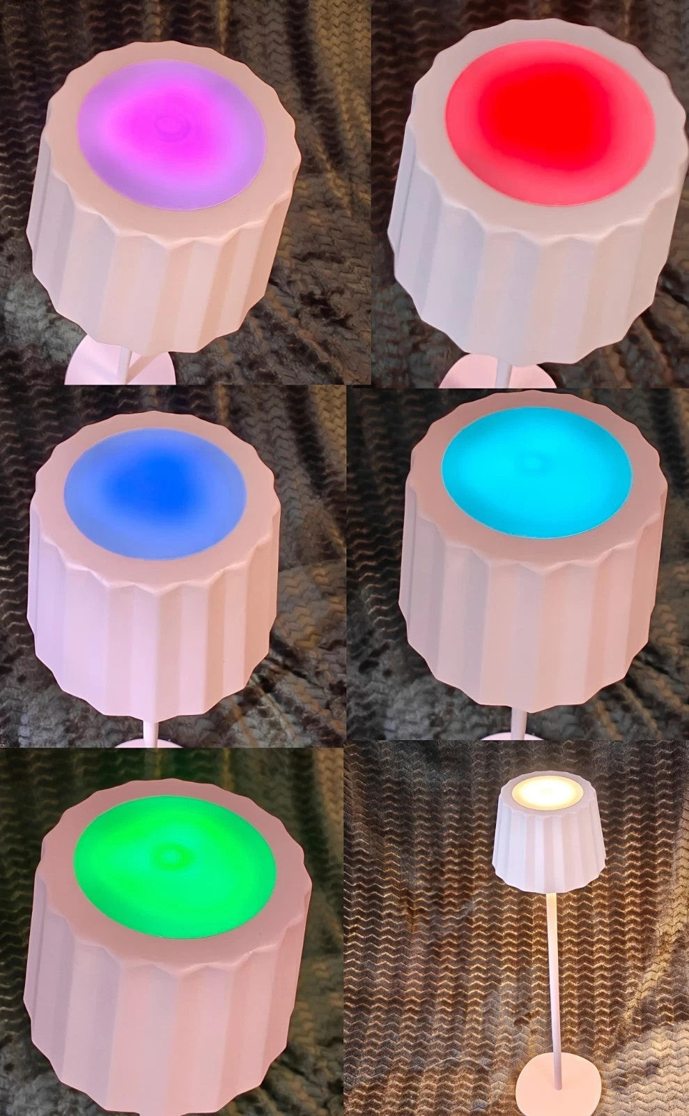 Casalux LED RGB+Warmweiß 3in1 Tischlampe, dimmbar, Farbwechsel, USB Akku, neu