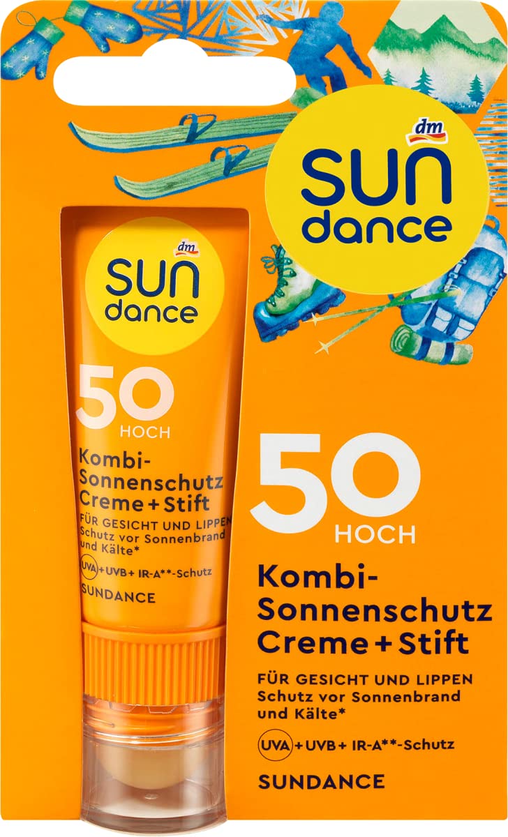 SUNDANCE kombinētais saules aizsargkrēms + zīmulis SPF 50, 20 ml