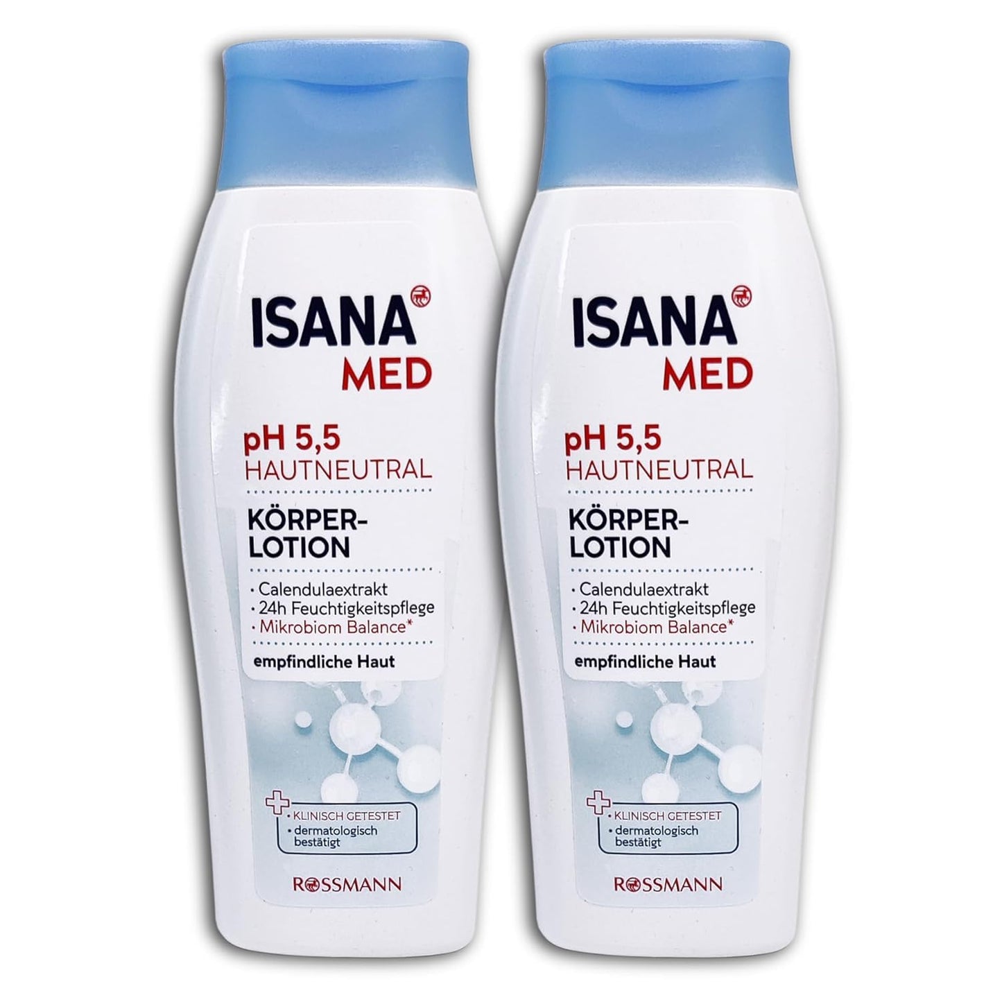 2 er Pack ISANA MED Körperlotion pH 5,5 hautneutral 2 x 250ml