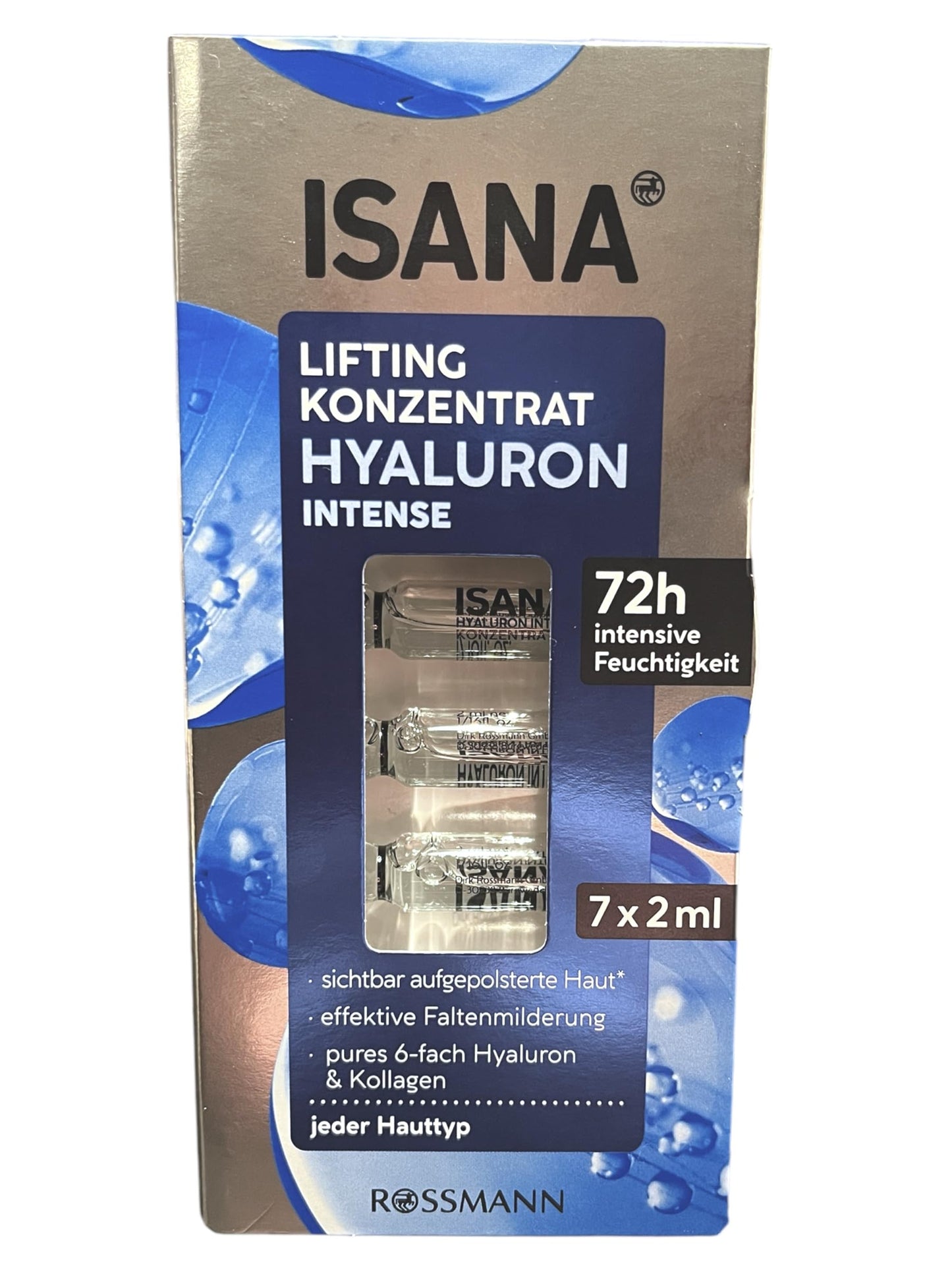 ISANA MED ISANA Lifting Konzentrat Hyaluron Intense 7x2ml Ampullen Serum Gesichtsserum