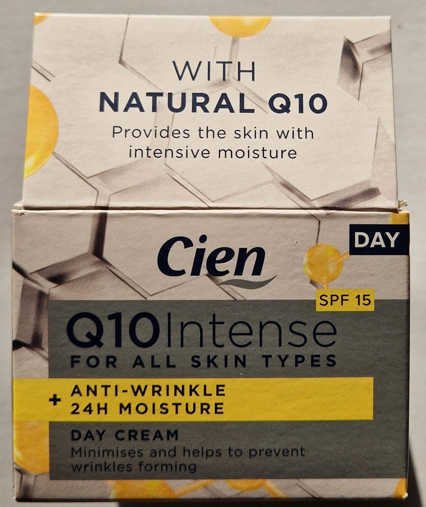 Cien Anti-Wrinkle Anti-Age Day Cream with Q10 and Vitamin E with UV Filter 50 ml by cien