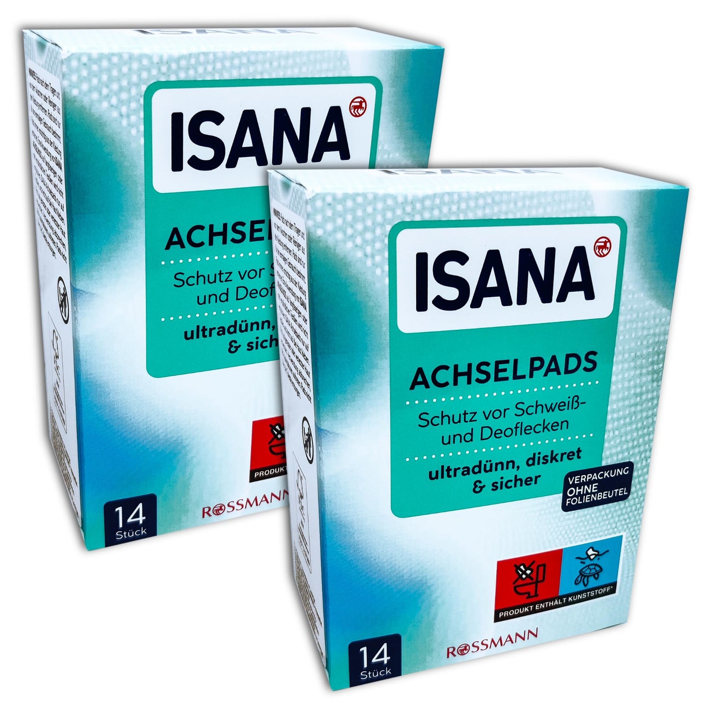 ISANA MED 2 er Set ISANA Achselpads 2 x 14 Stk. Schutz vor Schweiß- und Deoflecken