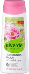 alverde NATURKOSMETIK Reinigungsmilch Wildrose, 1 x 200 ml
