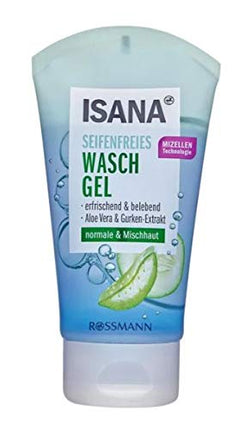 Sejas mazgāšanas līdzeklis bez ziepēm - Ar alveju un gurķu ekstraktu - Atsvaidzinošs un uzmundrinošs - Normālai un kombinētai ādai - 150 ml