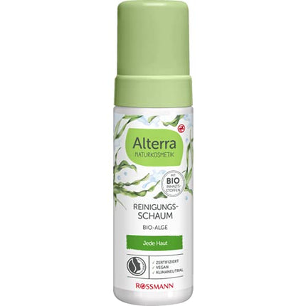 Alterra Natural Cosmetics tīrīšanas putas ar organiskajām aļģēm 150 ml