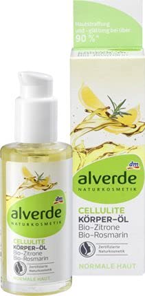 alverde NATURKOSMETIK Körperöl Cellulite Bio-Zitrone Bio-Rosmarin, 100 ml
