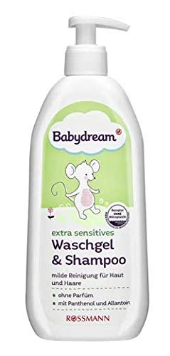 Baby Extra Sensitive mazgāšanas želeja un šampūns - maiga ādas un matu attīrīšana - 500 ml