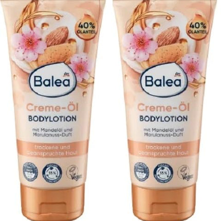 Balea Bodylotion Creme-Öl Mandelöl & Marulanuss-Duft, 2x200 ml