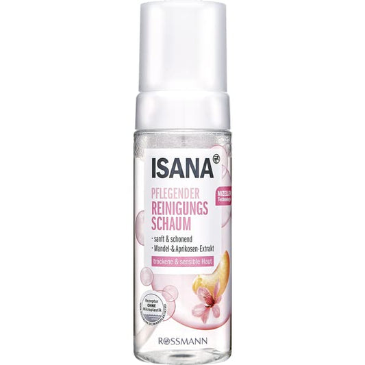 ISANA pflegender Reinigungsschaum Mandel & Aprikosen Extrakt 150 ml