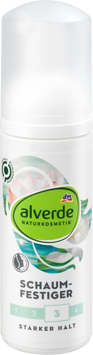alverde NATURKOSMETIK Schaumfestiger Lotusblütenextrakt violetter Reis, 150 ml