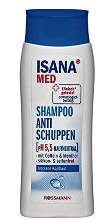 ISANA MED Shampoo Anti Schuppen - pH 5,5 hautneutral - silikon- & seifenfrei - 200 ml