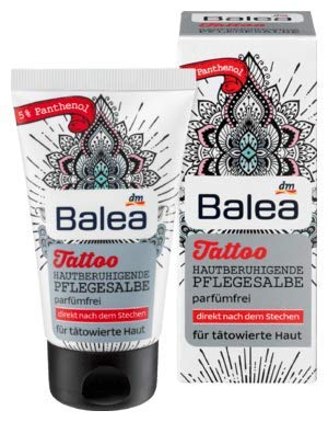 Balea Tattoopflege Hautberuhigende Pflegesalbe für tätowierte Haut, 50 ml