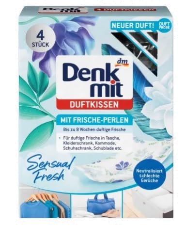 (Denkmit, Wäscheduft-Kissen, Sensual Fresh, 4 Stück (PRODUKT AUS DEUTSCHLAND)