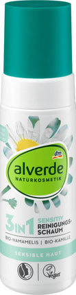 alverde DABĪGĀ KOSMĒTIKA Sensitive mazgāšanas putas, 150 ml