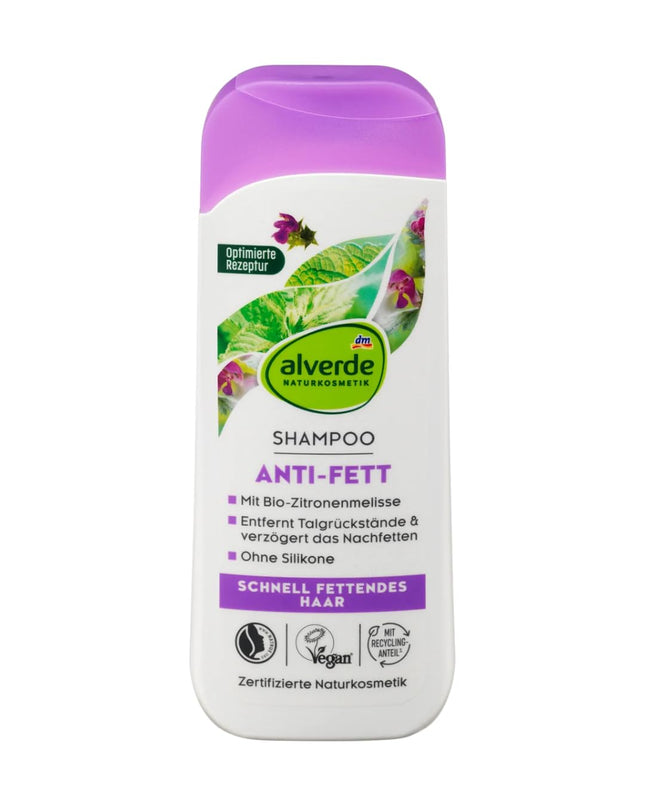 Alverde – Shampoo gegen Fett und normales Haar – 200 ml