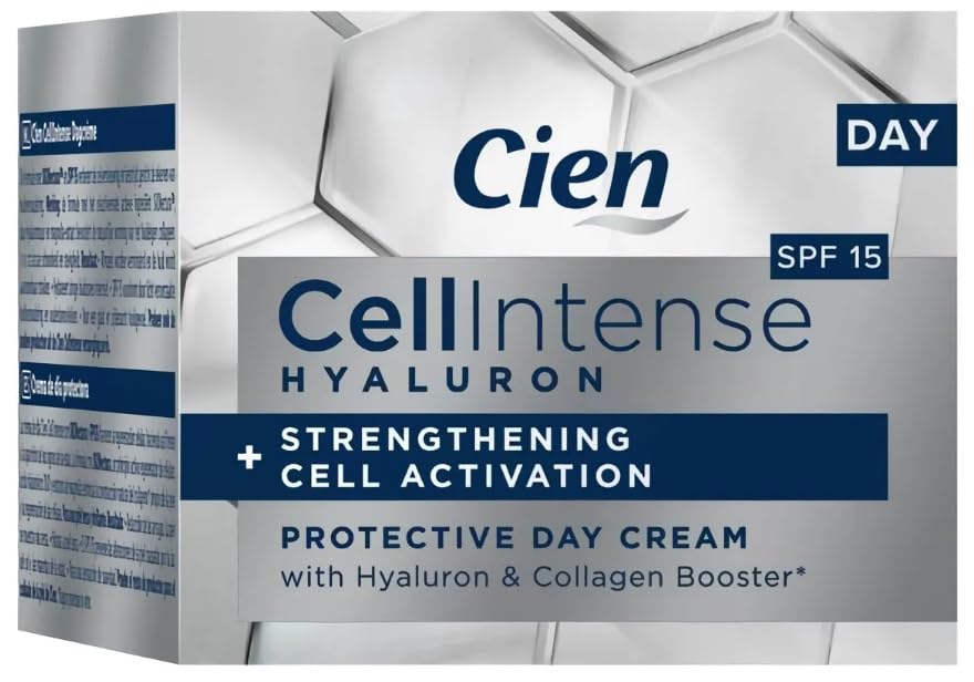 Cien Cell Intense Schutz-Gesichtscreme, 50 ml, mit Hautschutz und LSF 15, fördert die Zellregeneration.