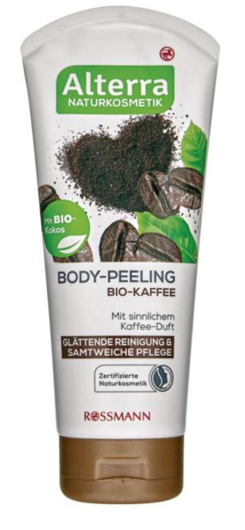 Body-Peeling Bio-Kaffee - mit sinnlichem Kaffee-Duft, glättende Reinigung & samtweiche Pflege, zertifizierte Naturkosmetik, vegan - 200 ml