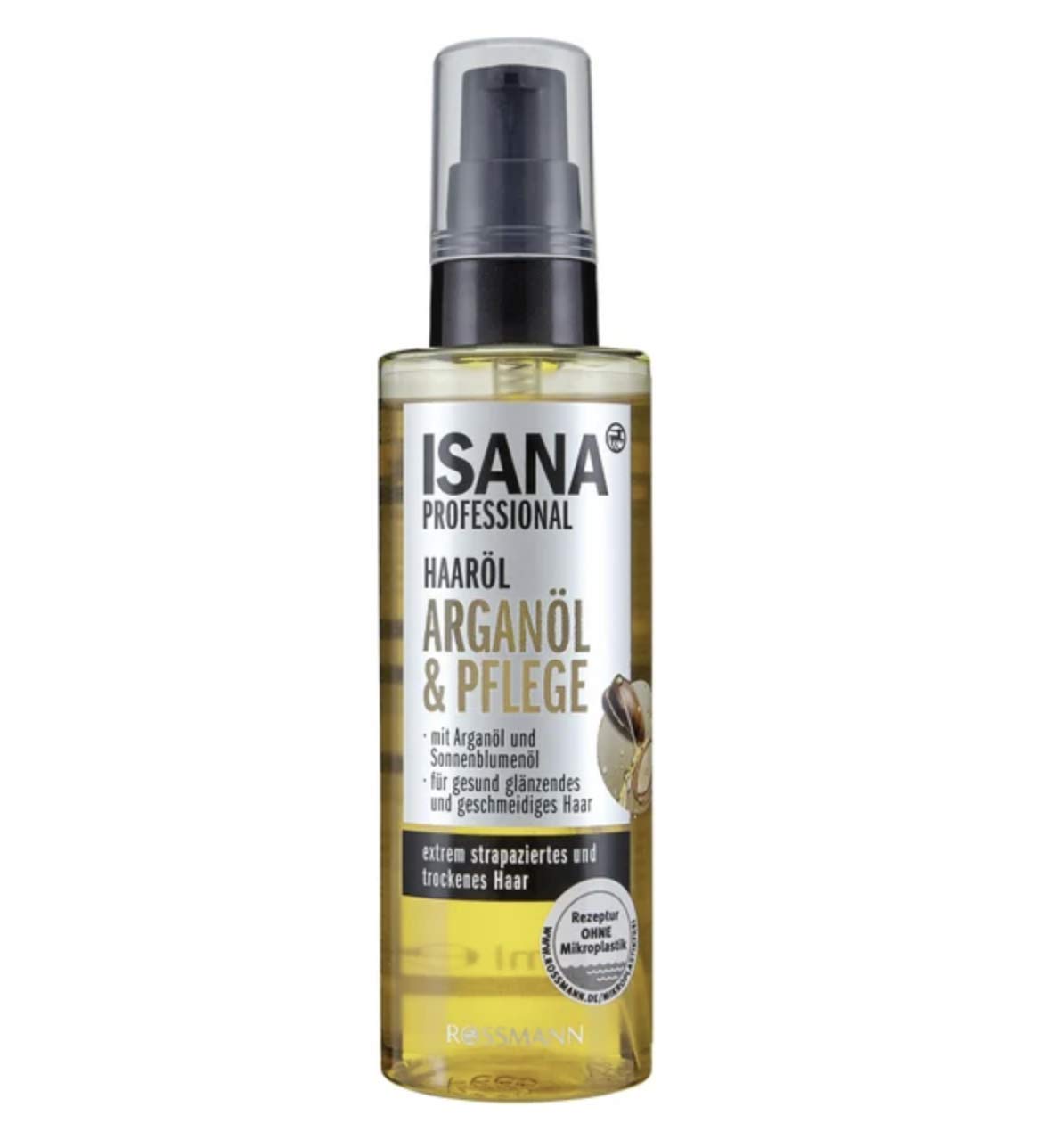 ISANA Professional Haaröl Oil Care mit Arganöl & Sonnenblumenöl, 100 ml