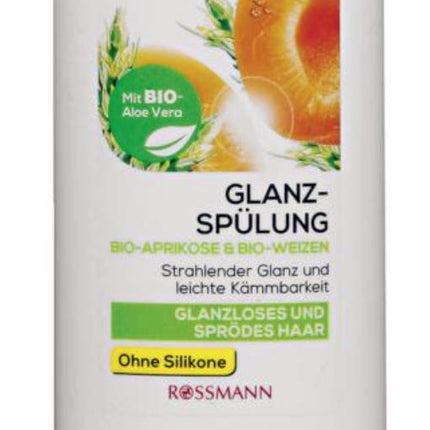 Alterra Bio-Aprikose & Bio-Weizen Haarkonditioner - Naturkosmetik - Ohne Silikone - 200 ml - Glänzend und leichte Kämmbarkeit für trockenes Haar