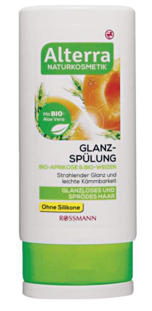 Alterra Bio-Aprikose & Bio-Weizen Haarkonditioner - Naturkosmetik - Ohne Silikone - 200 ml - Glänzend und leichte Kämmbarkeit für trockenes Haar