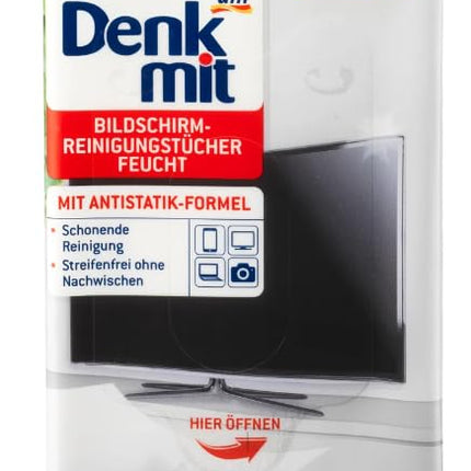 Denkmit Feuchte Bildschirmreiniger-Tücher, 1 x 18 St