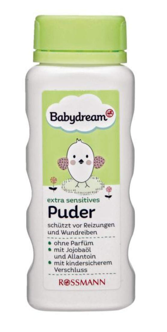 Babydream Puder ohne Parfüm, mit Jojobaöl & Allantoin, 100g