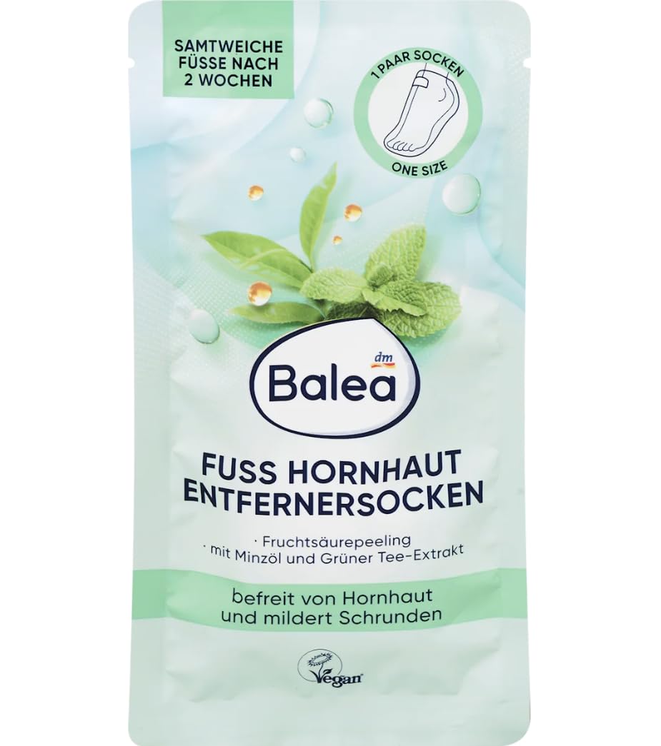 Balea Fußmaske Socken Hornhaut Entferner (1 Paar), 1x2 St