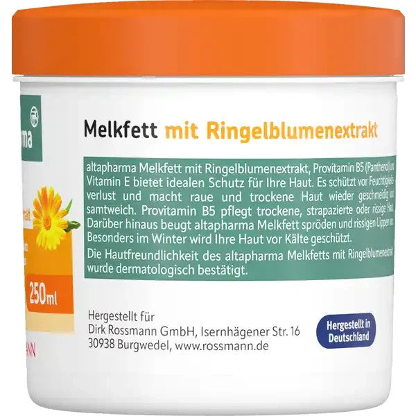 Altapharma Melkfett mit Ringelblumenextrakt, 250ml, neu&ovp