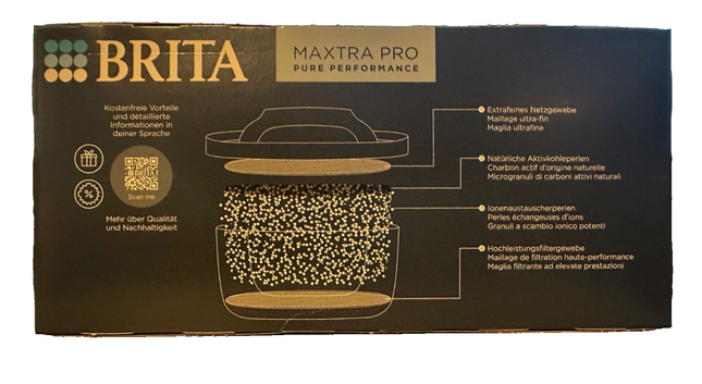 Brita MAXTRA PRO Pure Performance ūdens filtra kārtridži, 3 iepakojumā, jauni un aizzīmogoti