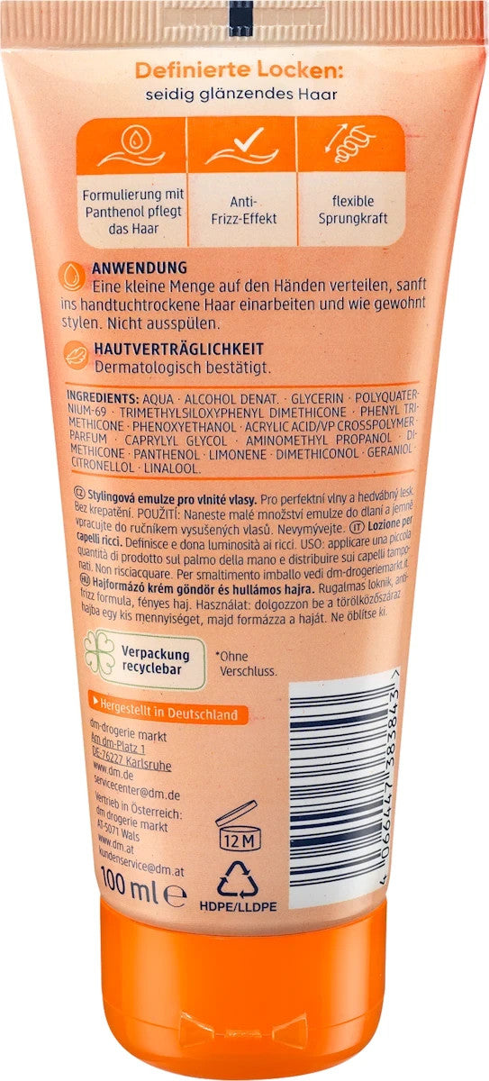 Balea Styling Curl losjons, 100 ml, jauns un iepakojumā
