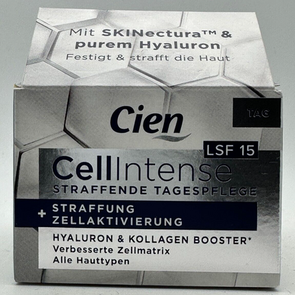 CIEN Cell Intense, hialuronskābe un kolagēns, nostiprinoša, šūnu aktivācija, dienas kopšana