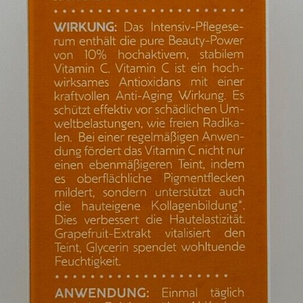 ISANA intensīvais serums, C vitamīns 10%, 30 ml, jauns un noslēgts
