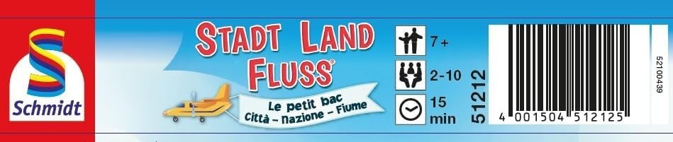 Schmidt Spiele, Stadt-Land-Fluss, Mitbringspiel in Metalldose, Reisespiel, neu