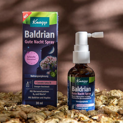 Kneipp Valerian Good Night Spray - ar Cannabis Sativa eļļu, 30ml, jauns un iepakojumā